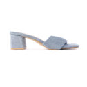 Ivy Low Heels Mules - Blue