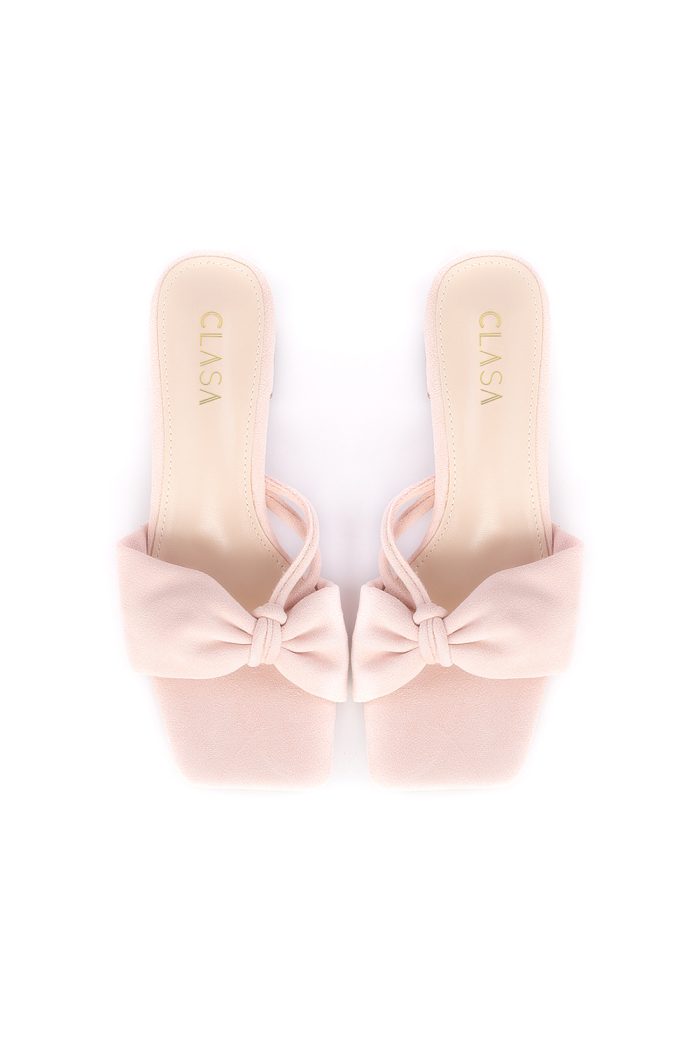 Ivy Low Heels Mules - Light Pink