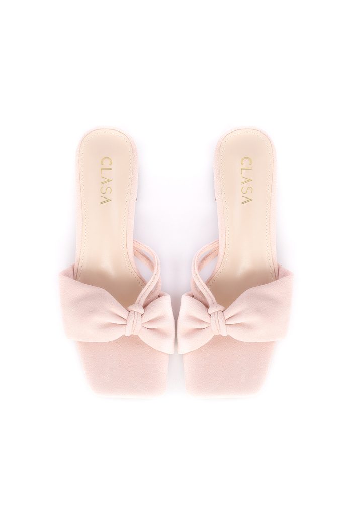 Ivy Low Heels Mules - Light Pink