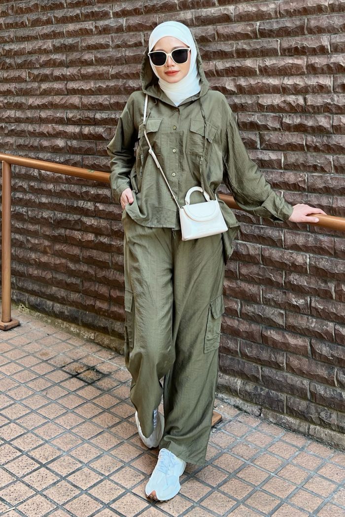 Lily Cargo Set - Army Green