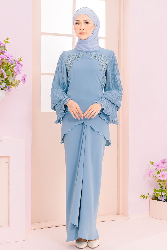 Magnolia Kurung - Blue