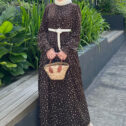 Melissa Dress - Brown Polka 