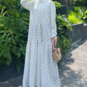 Melissa Dress - White Polka 