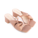 Milly Low Heels Mules - Nude Beige