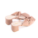 Milly Low Heels Mules - Nude Beige