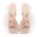 Milly Low Heels Mules - Nude Cream