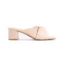 Milly Low Heels Mules - Nude Cream