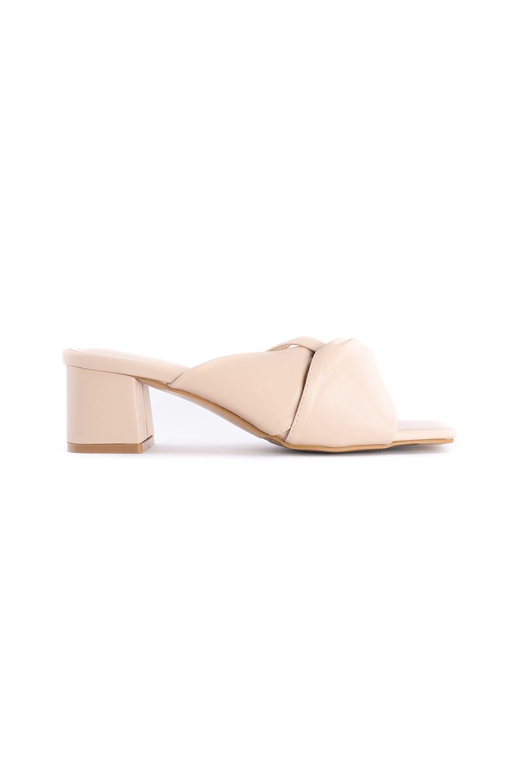 Milly Low Heels Mules - Nude Cream