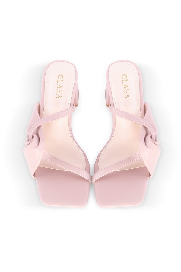 Milly Low Heels Mules - Pink