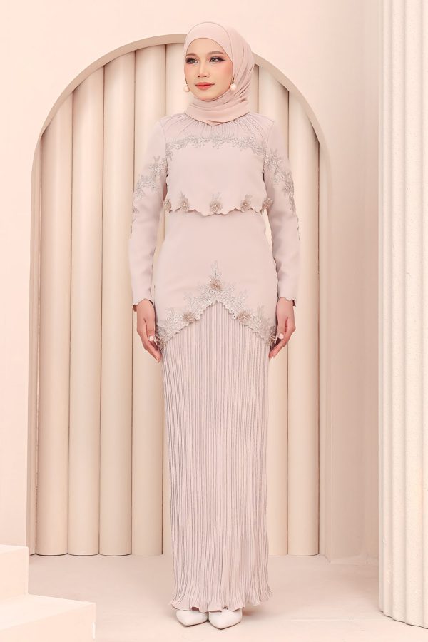 Orchid Kurung -  Nude Latte
