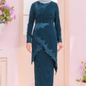 Rosy Kurung - Teal Blue