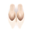 Sandy Low Heels Mules - Cream