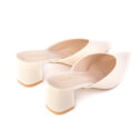 Sandy Low Heels Mules - Cream