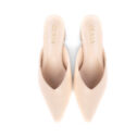 Sandy Low Heels Mules - Nude