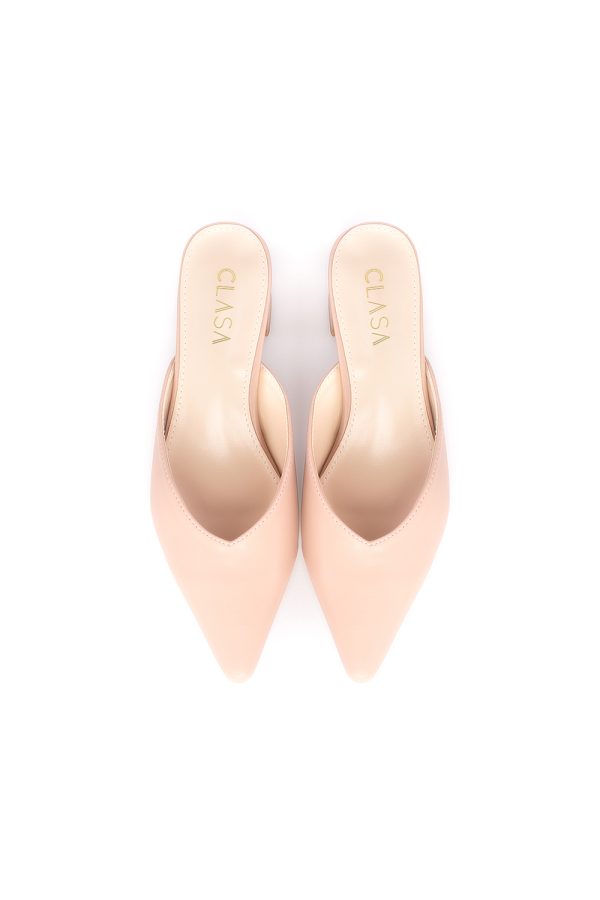 Sandy Low Heels Mules - Pink