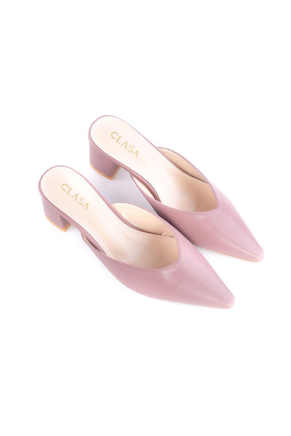 Sandy Low Heels Mules - Mauve